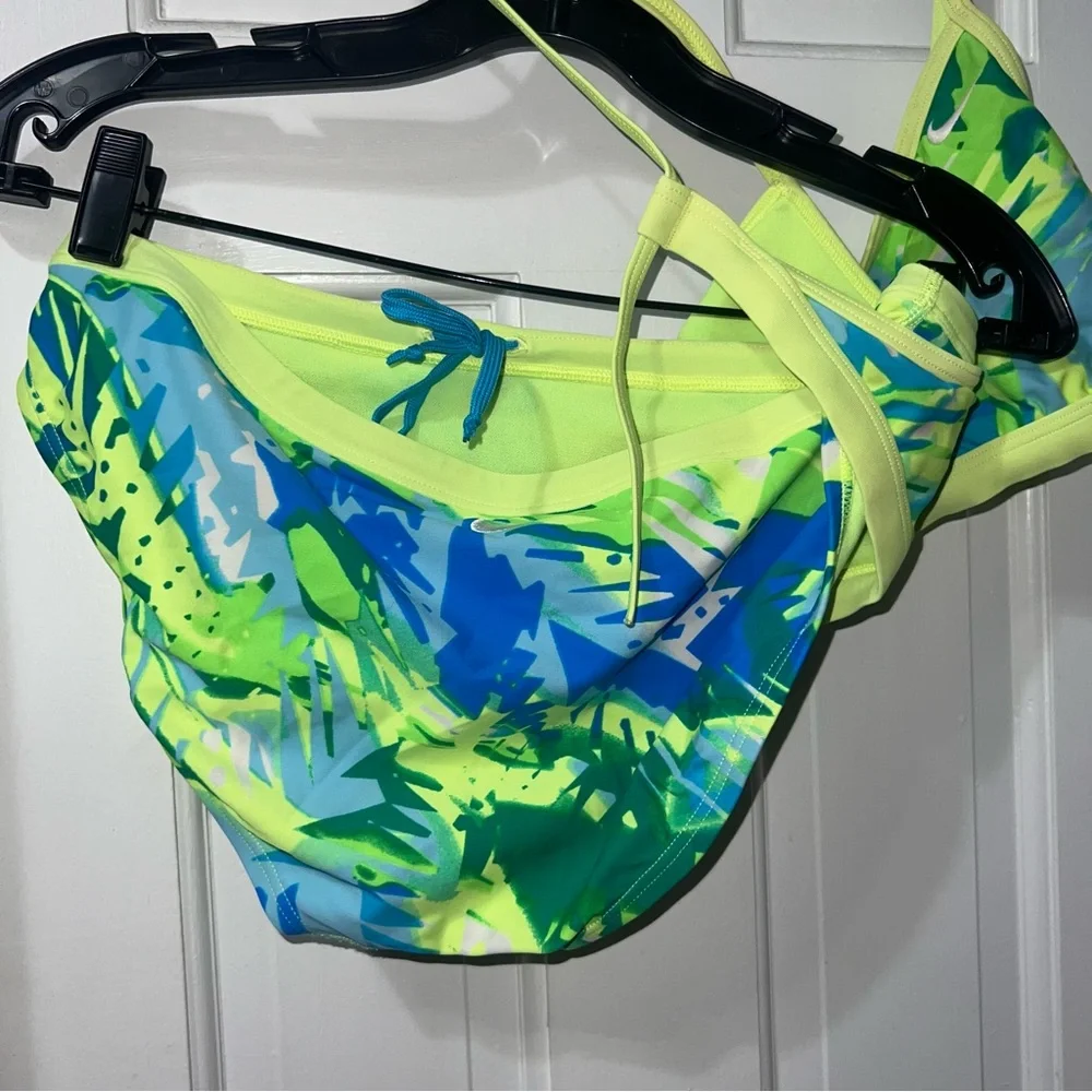 Nike Swim Drift Graffiti Performabce Crossback Bikini Top And Bottoms Size XL - Picture 4 of 6
